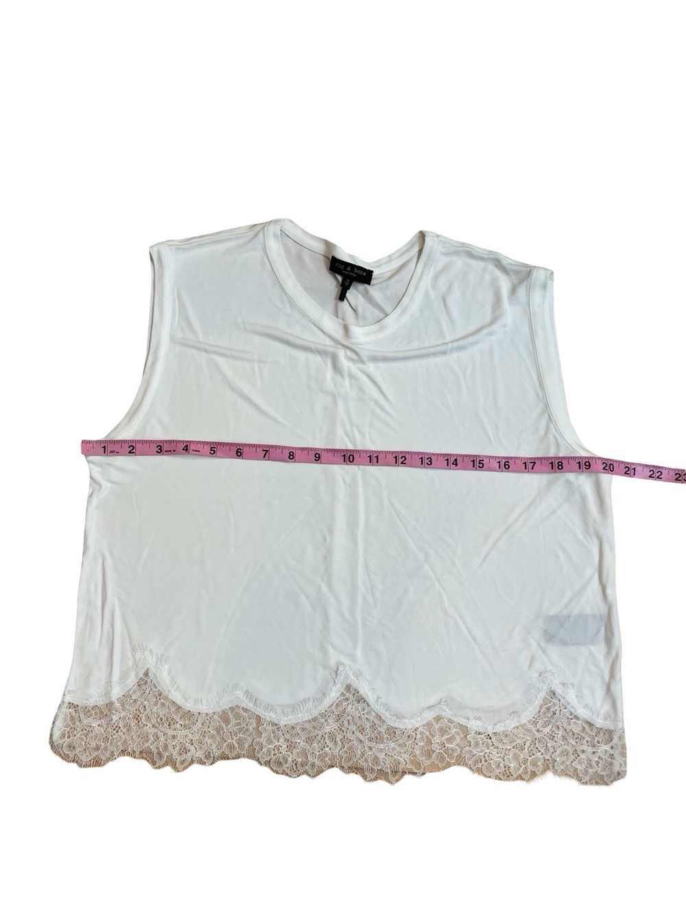 RAG & BONE Creamy White Lace Shell - Picture 10 of 12